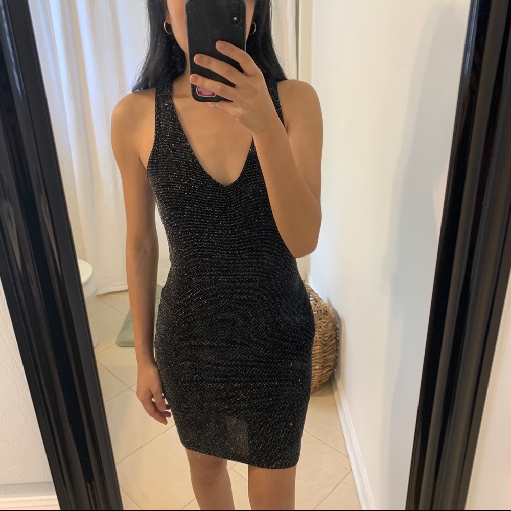 Forever 21 metallic/shimmer bodycon dress